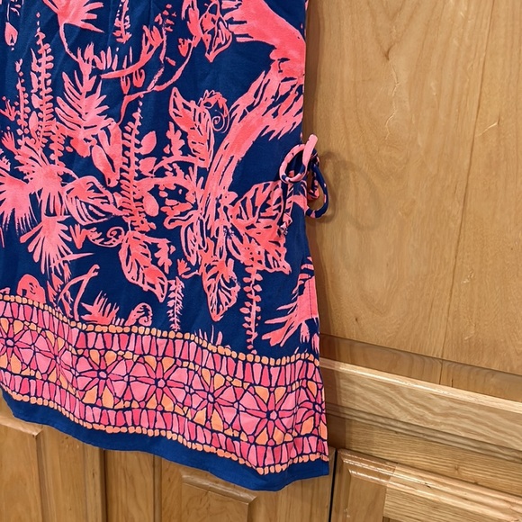 Lilly Pulitzer Vibrant Blue and Pink Tropical Dress - Picture 2 of 9